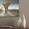 Olifant - Weg - Dieren - Zonsondergang - Landschap PET vilt klein -sfeer6_closeup