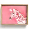 Zebra - Pink - Verf Dienblad Rechthoek middel -z3d_shopping