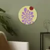 Koraal - Cirkel - Abstract - Geel Akoestische PET Vilt - Rond klein -sfeer2