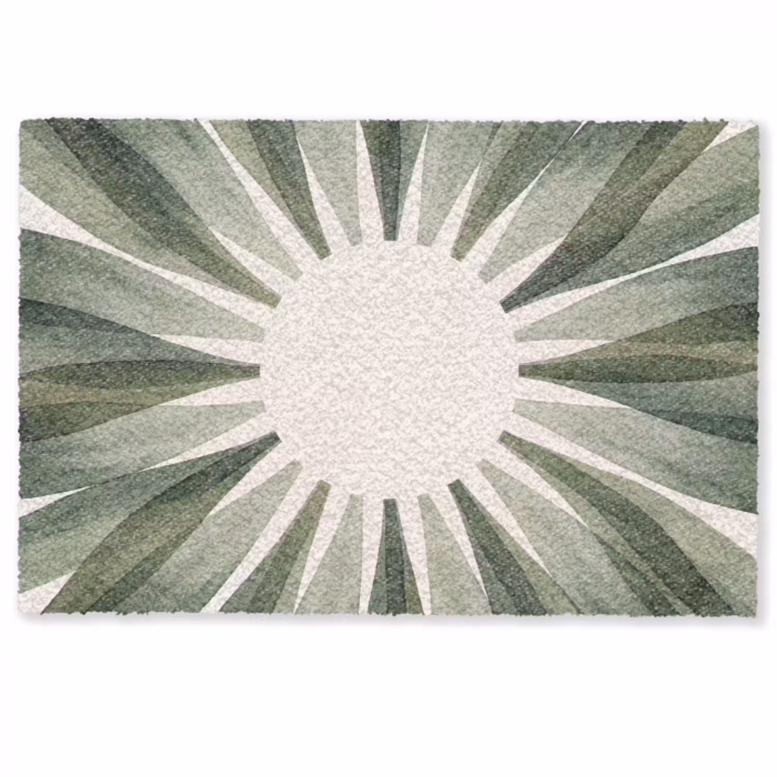Planten - Abstract - Waterverf - Groen - Natuur Deurmat klein -zkaufland3d