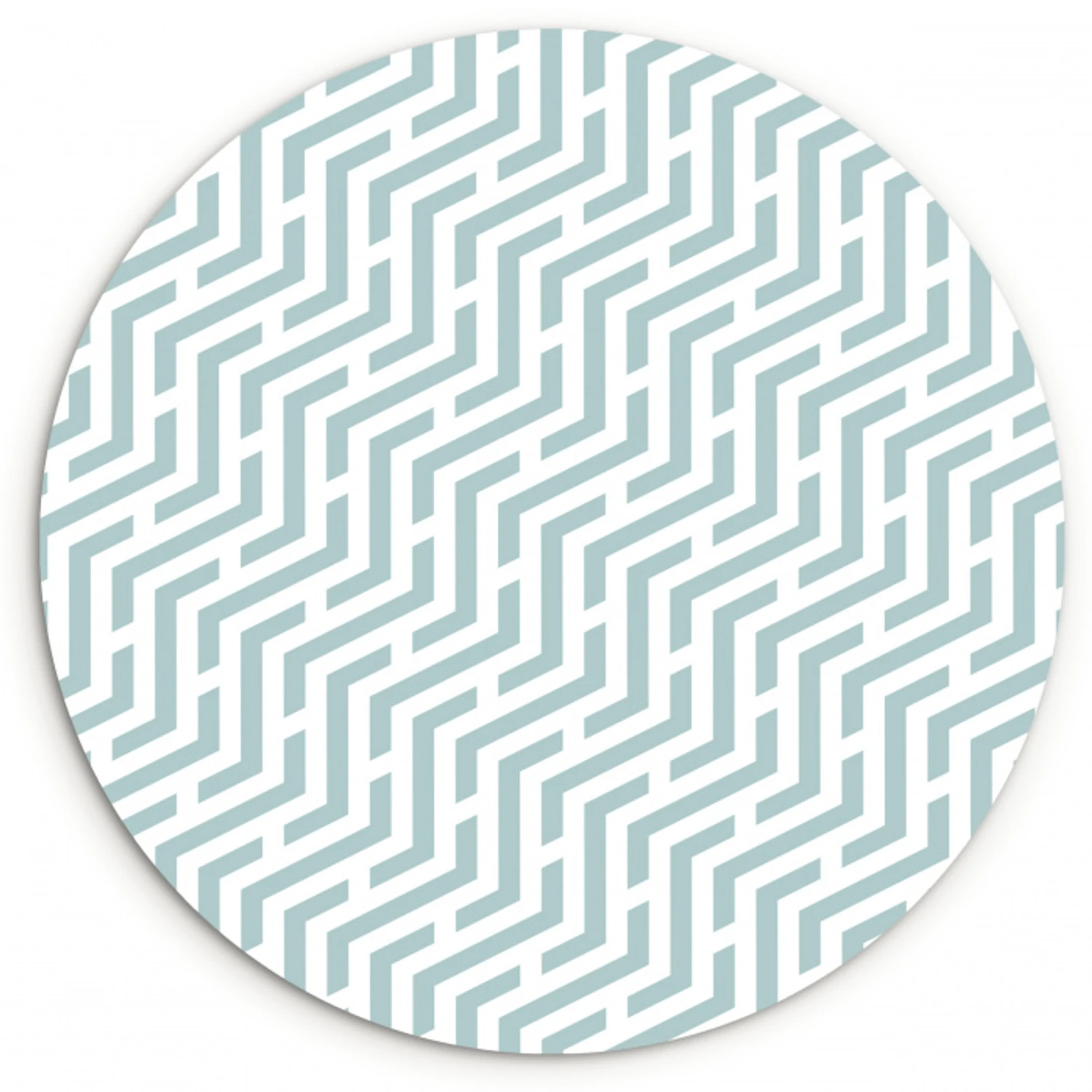 Design - Geometrie - Patroon - Groen Wandcirkel kunststof plaat 5mm dik klein 188 -3d