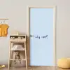 Why not - Blauw - Donker blauw - Quote deurposter klein -sfeer4