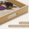 Vrouw - Zonnebril - Vlinder - Bloemen Dienblad Rechthoek middel -USP_HandgreepNL