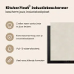 Zandkleurig - Modern - Egaal Inductie beschermer vinyl 3mm middel 274 -sfeer2