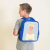 Prinses met een gouden kroon - Blauw Kinderrugzak - Blauw middel -sfeer2