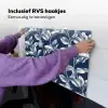 Botanisch - Patroon - Blauw Inductie beschemer met haakjes klein 777 -ky-ophangen-nl
