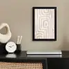 Decoratief - Labyrint - Beige fotolijst zwart zonder passe partout klein -sfeer1