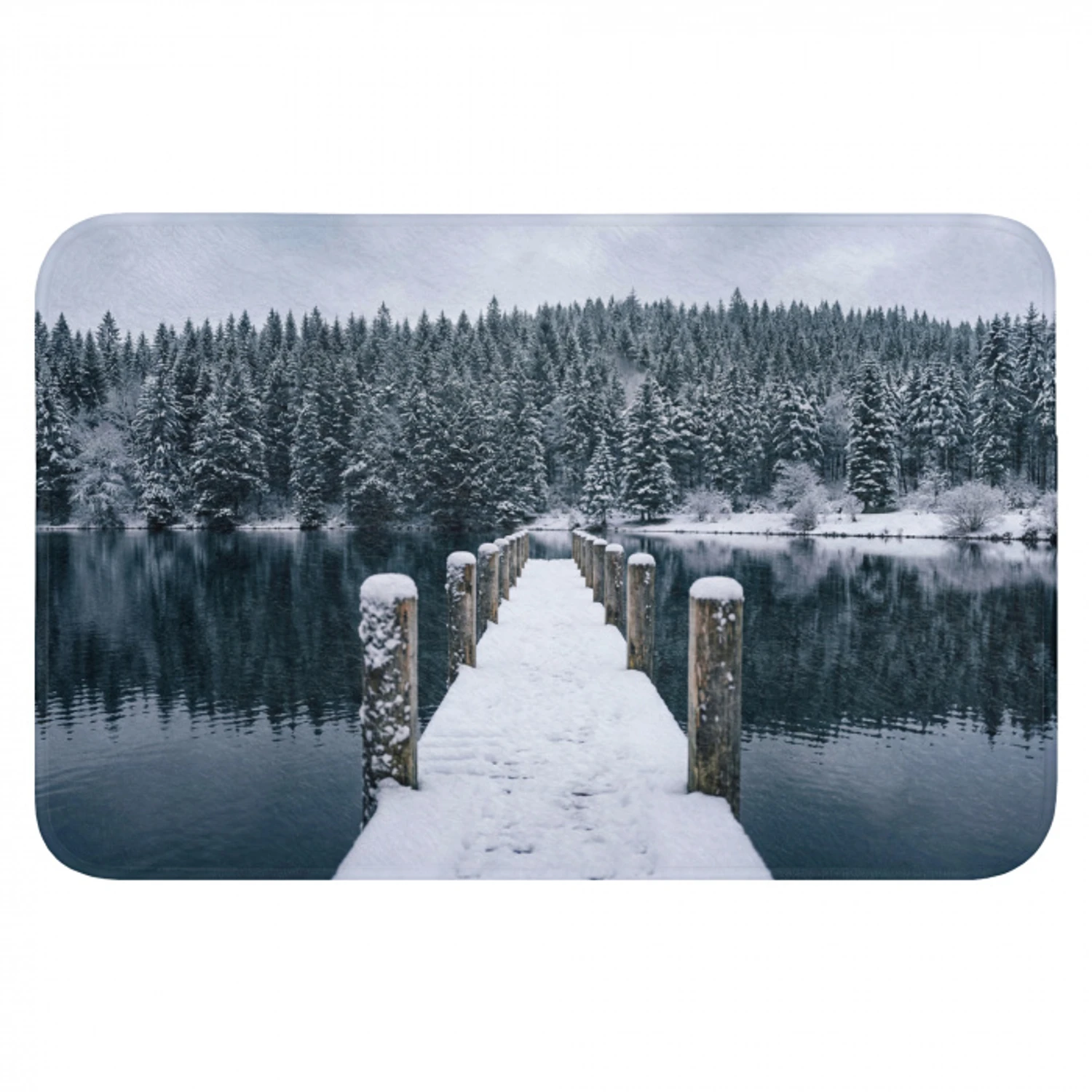 Steiger - Meer - Sneeuw - Bergen - Rustgevend Badmat klein -3d
