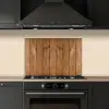 Hout - Naturel - Planken - Structuur keuken achterwand spatscherm klein -sfeer1