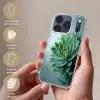 Vetplant - Bladeren - Groen - Wazig Telefoonhoesje iPhone 17 Pro klein -sfeer3_NL