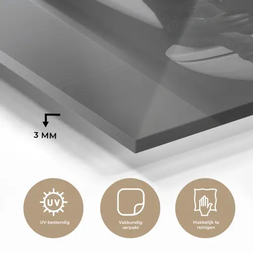 Ezel - Telefoon - Toilet - Zwart - Wit plexiglas 5mm klein -sfeer2