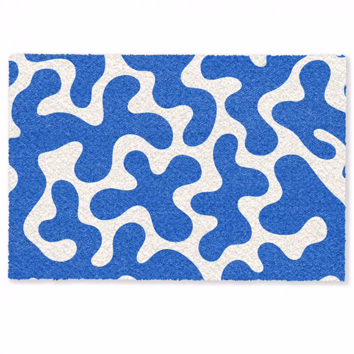 Fußmatte - Formen - Abstrakt - Blau - Wellen