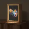 Graffiti - Sport - Fitness - Dumbbell - Gym Light Box met kabel (Tafellamp) klein -z3d_website
