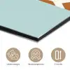 Giraffe - Illustratie - Bruin - Minimalistisch aluminium wit klein -closeup_NL
