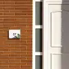 Wit met bladeren - Traditioneel Naambord Rechthoek middel -sfeer3-rechthoek-S