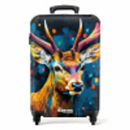 Hert met gewei in graffiti stijl NBS - Handbagage koffer - Unisex middel -productfoto_recht