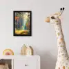 Bos - Zon - Natuur - Herfst fotolijst zwart zonder passe partout klein -usfeer4_kinderkamer