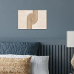 Symmetrische bocht - Koperkleurig poster papier klein -sfeer2