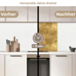 Industrieel - Textuur - Goud keuken achterwand 2 middel 865 -voor-na2_DE