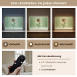 Fee - Groen - Sprookje - Sterren Light Box met batterij (Wandlamp) middel -USP_lichtkleurDE
