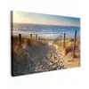 Strand - Zee - Nederland - Duinen - Zon Tuinposter op houten frame 2 cm dik klein -3d