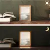 Kustlijn - Strand - Oceaan Light Box met kabel (Tafellamp) klein -sfeer3