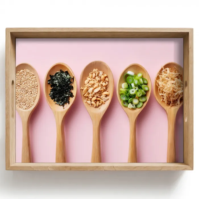 Ingrediënten - Lepels - Hout - Roze Dienblad Rechthoek middel -z3d_shopping
