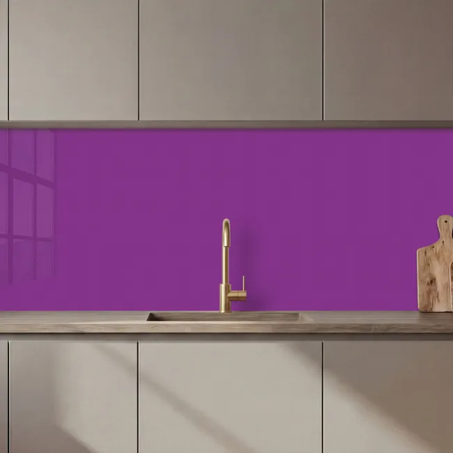 Kitchen splashback - Purple - Colors - Solid