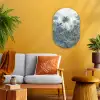 Jungle - Landschap - Blauw Wandcirkel Ovaal Forex klein -sfeer4
