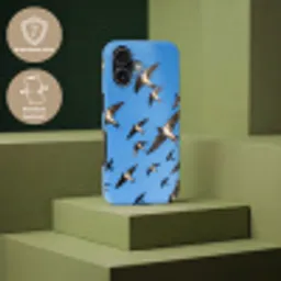 Zwaluwen - Vliegen - Blauw Toughcase MagSafe Apple iPhone 17 klein -USP_PrintM_NL