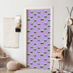 Alien - Retro - Lila deurposter klein 289 -sfeer6