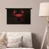 Krab - Rood - Vissen - Schaaldieren Wandkleed katoen klein -sfeer4