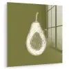 Avocado - Minimalistisch - Illustratie - Groen plexiglas 5mm klein -zzzproduct_nieuw