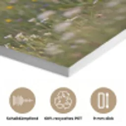 Ooienvaar - Bloemen - Weide - Kleurrijk PET vilt klein -closeup_DE