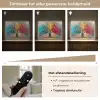 Boom - Kleurrijk - Grijs - Modern Light Box met batterij (Wandlamp) middel -USP_dimbaarNL