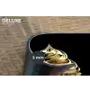 Cupcake - Eten - Goud - Zwart Placemat vinyl groot -closeup