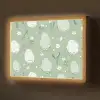 Groen - Eieren - Patroon Light Box met batterij (Wandlamp) middel -z3d_website