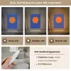 Vorm - Rond - Minimalistisch - Blauw Light Box met kabel (Tafellamp) klein -USP_lichtkleurNL