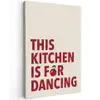 Rood - Quote - Kersen canvas 2cm klein -z3d