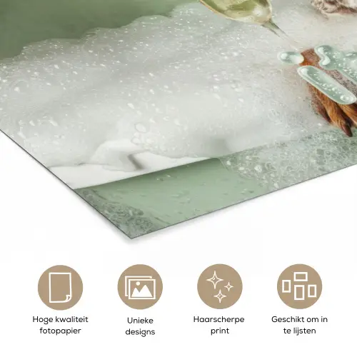 Soak it all in - Hond - Bad poster papier klein -closeup_NL
