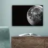 Close-up - Maan - Wit - Textuur canvas 2cm klein -sfeer4