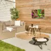 Kleurrijke Japanse tuin Tuinposter op houten frame 2 cm dik klein -sfeer2