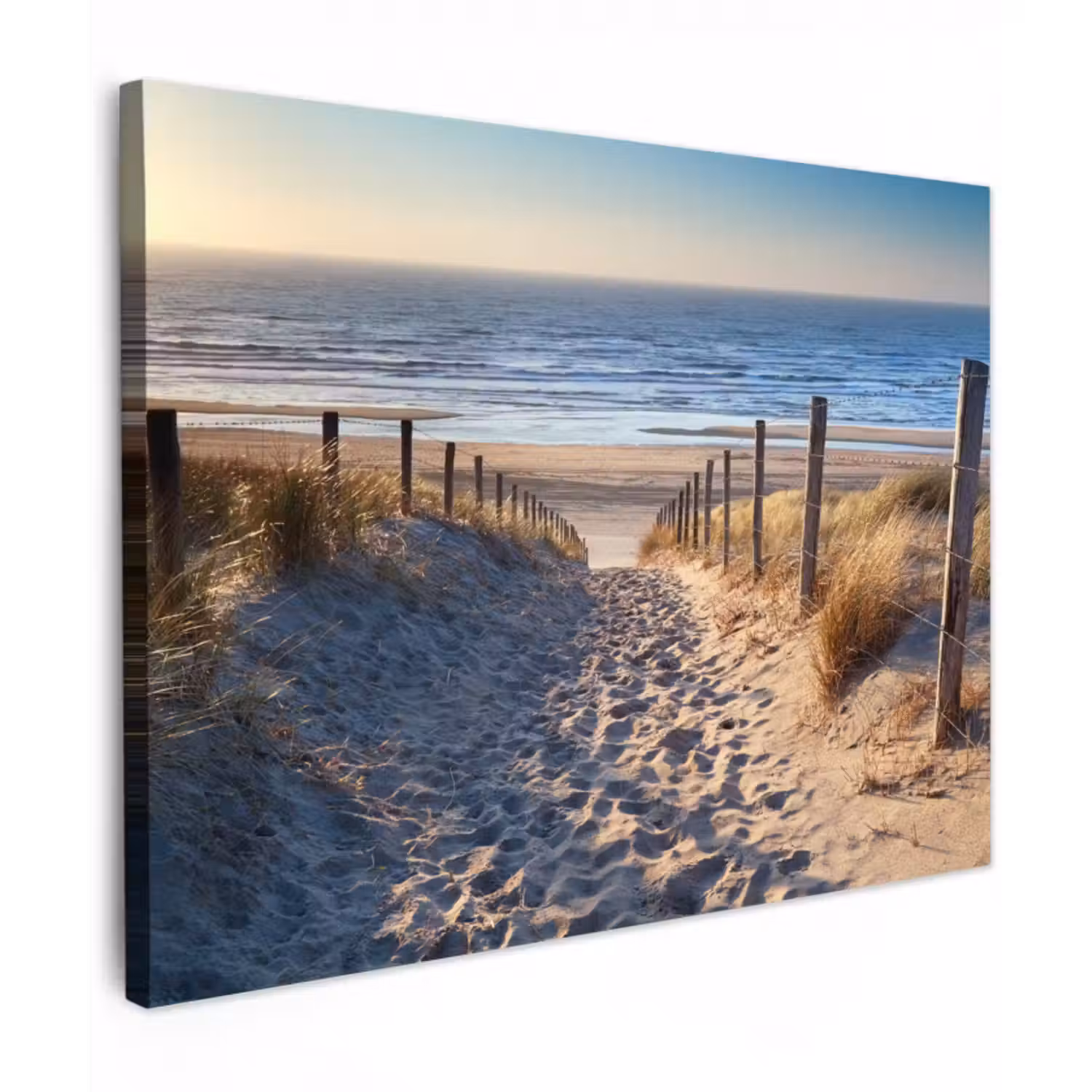 Leinwandbild - Sand - Strand - Düne - Meer - Sommer