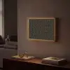 Zeshoek - Zwart - Goud - Bloem Light Box met batterij (Wandlamp) middel 907 -sfeer1