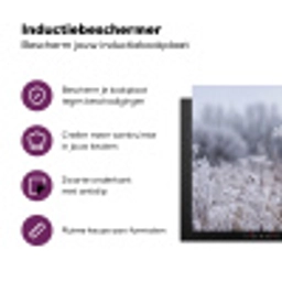 Schermbloem - Rijp - Kristallen - Winter - Delicaat Inductie beschermer vinyl 3mm klein -zzzzzzz-cc-usp