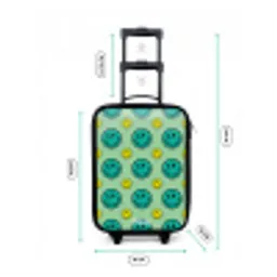 All smiles groen Kinderkoffer - Zwart klein -productfoto_formaten