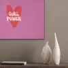 Girl power - Hart - Roze - Rood PET vilt klein -sfeer6_closeup