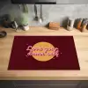 love your damn self - Cirkel - Glitter - Rood Inductie beschermer vinyl 3mm klein -sfeer5