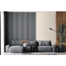 Beige - Zigzag - Patroon fotobehang vinyl groot 64 -bank