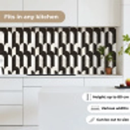 Bogen - Tegels - Marmer - Zwart - Wit keuken achterwand 2 middel 871 -sfeer4_UK